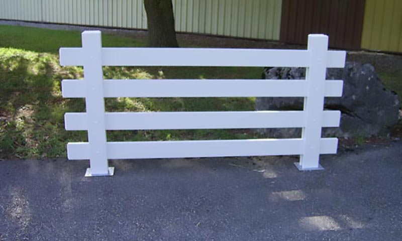 PVC blanc barriere amovible